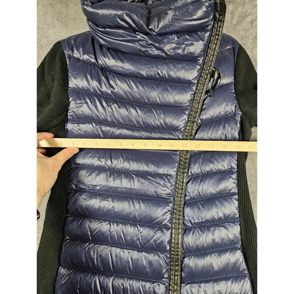 Calvin‎ Klein Performance Womens Small Navy Hybrid Puffer Duck Down Jacket Coat